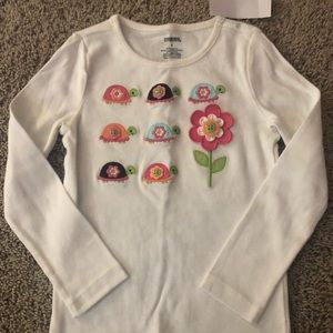 Vintage Gymboree “growing flowers” top sz 4